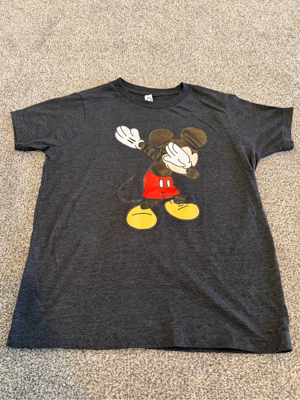 Circo Charcoal Kids Tee with Dabbing Mouse Graphic